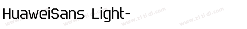 HuaweiSans Light字体转换